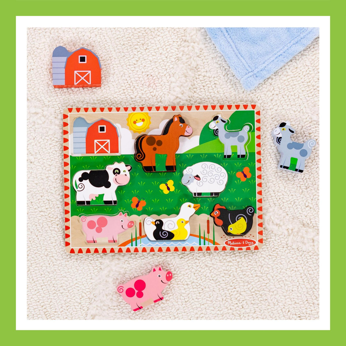 Melissa & Doug Farm Chunky Puzzle