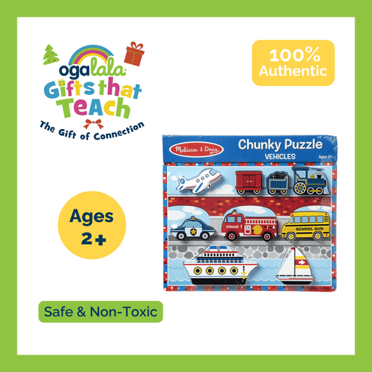 Melissa & Doug Vehicles Chunky Puzzle