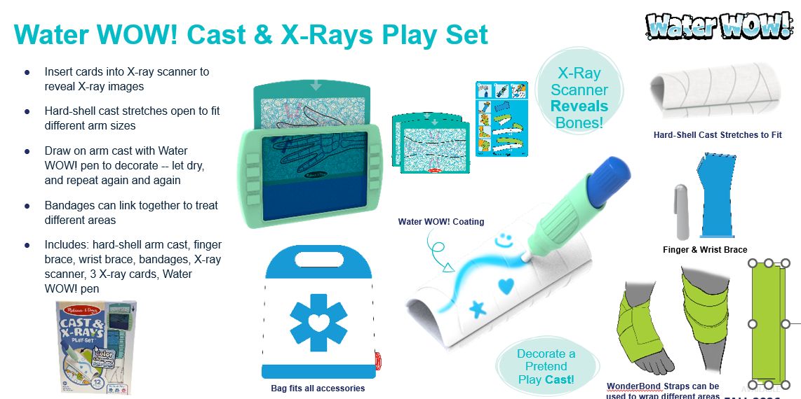Melissa & Doug Water WOW! Cast & X-Rays Play Set