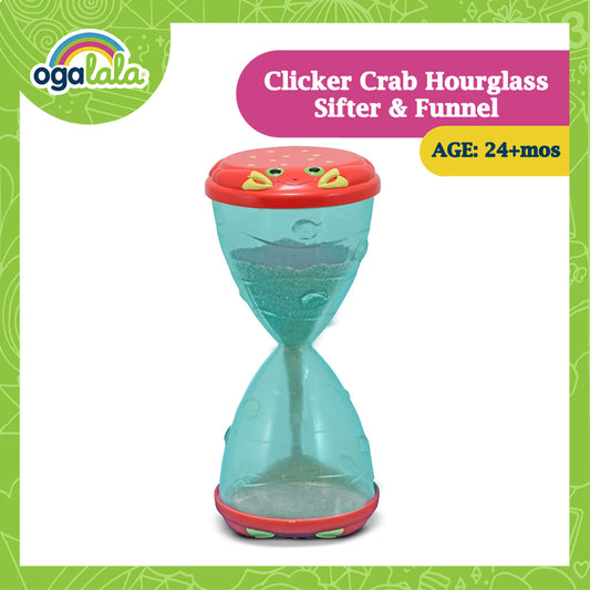 MELISSA  AND DOUG Clicker Crab Hourglass Sifter & Funnel