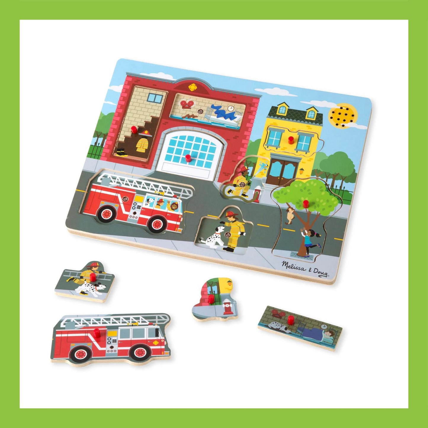 Melissa & Doug Around the Fire Station See & Hear Puzzle