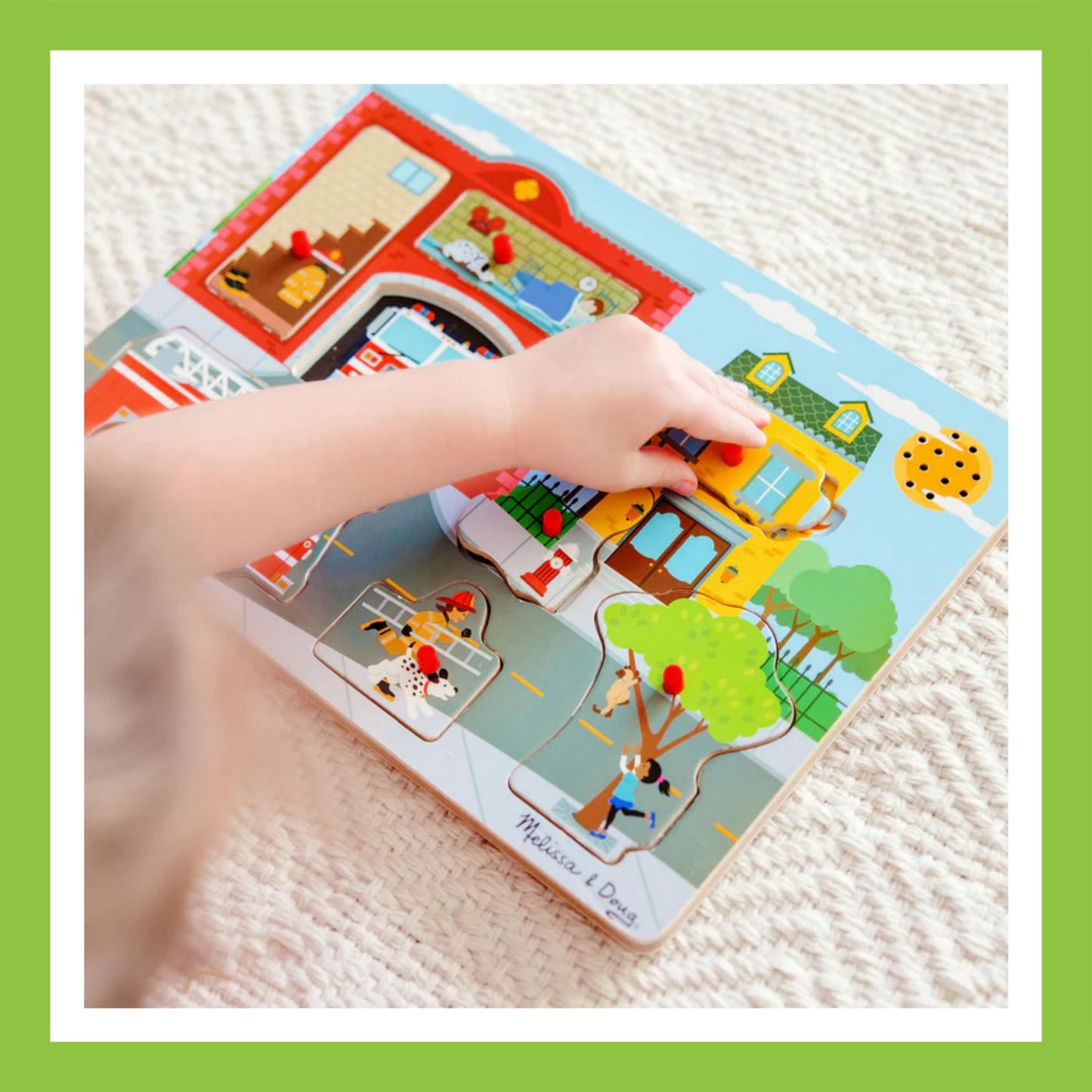 Melissa & Doug Around the Fire Station See & Hear Puzzle