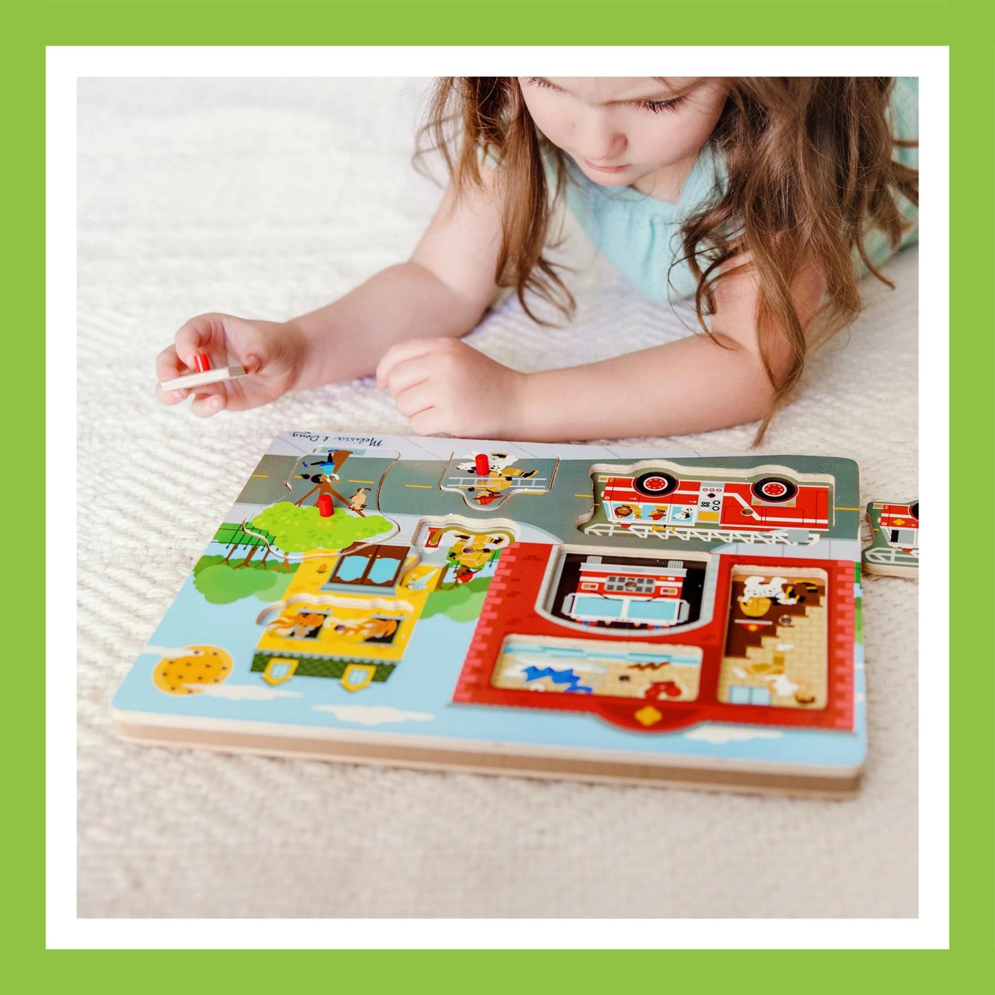 Melissa & Doug Around the Fire Station See & Hear Puzzle