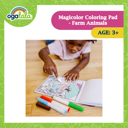 MELISSA AND DOUG Magic-On The Go- Farm Animals Coloring Pad