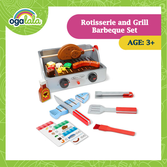 Melissa & Doug ROTISSERIE AND GRILL BBQ SET
