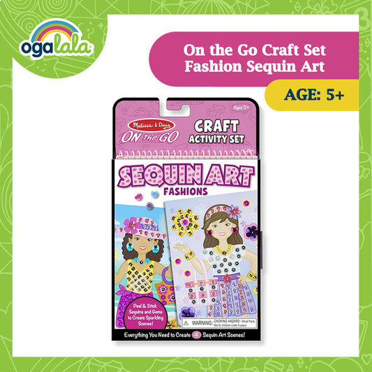 Melissa and Doug Crafts Sets Sequin Scenes Fashions