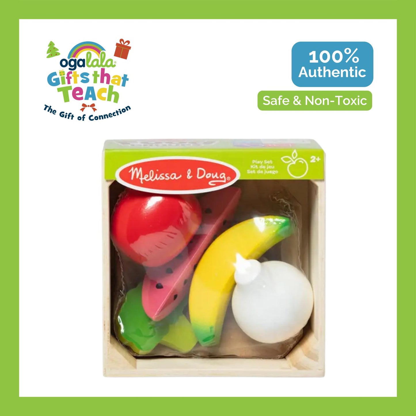 Melissa and Doug Wooden Food Groups Play Set - Produce