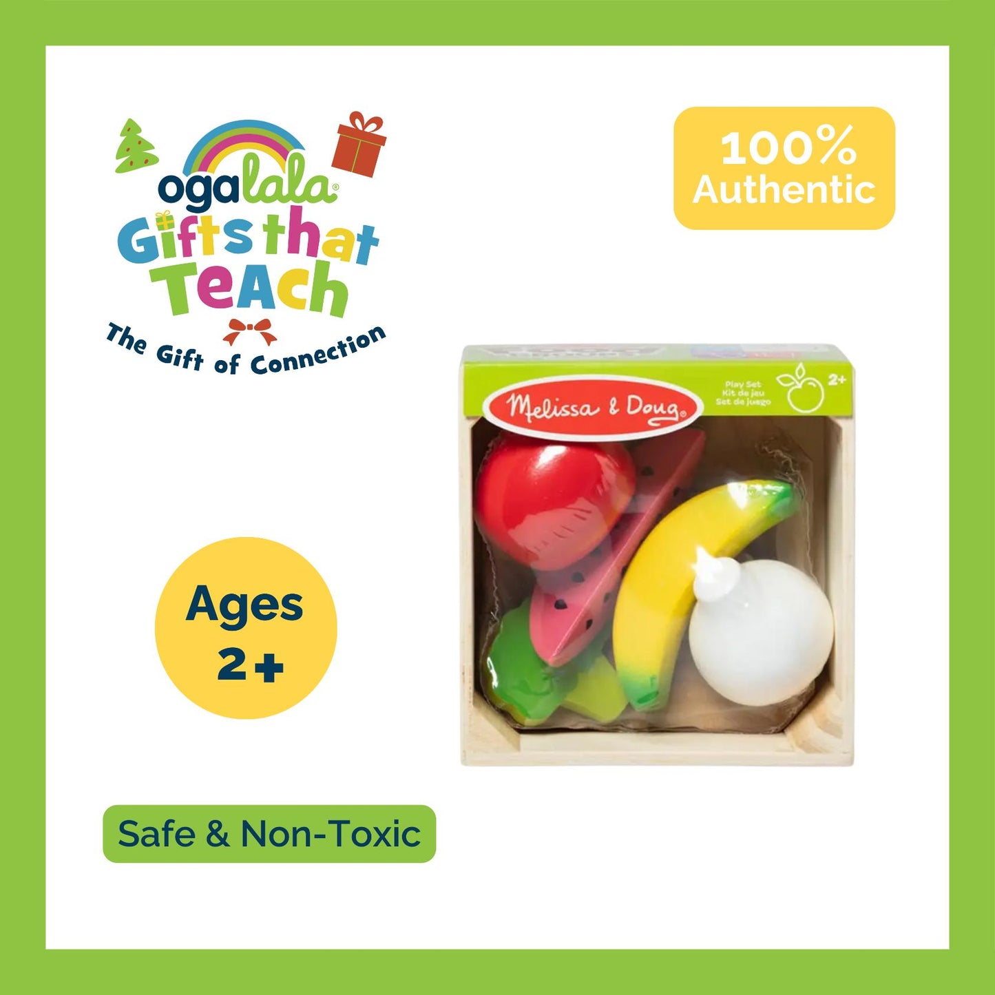 Melissa and Doug Wooden Food Groups Play Set - Produce