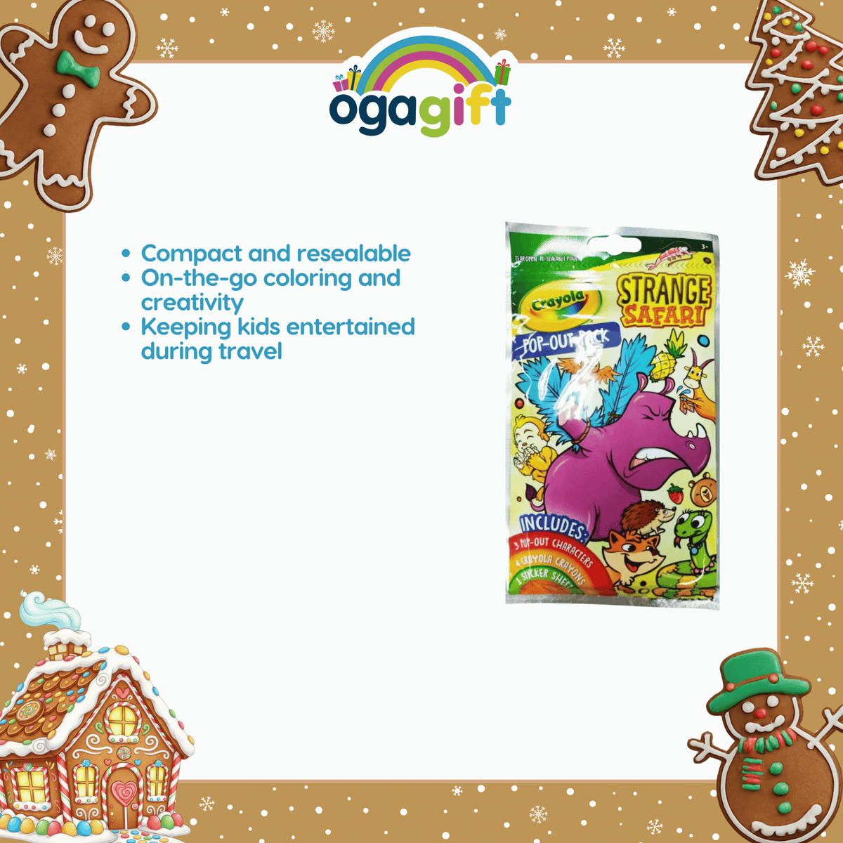 Ogagift Bundle Water Wow Safari + POP OUT PACK W CRAYONS - STRANGE SAFARI