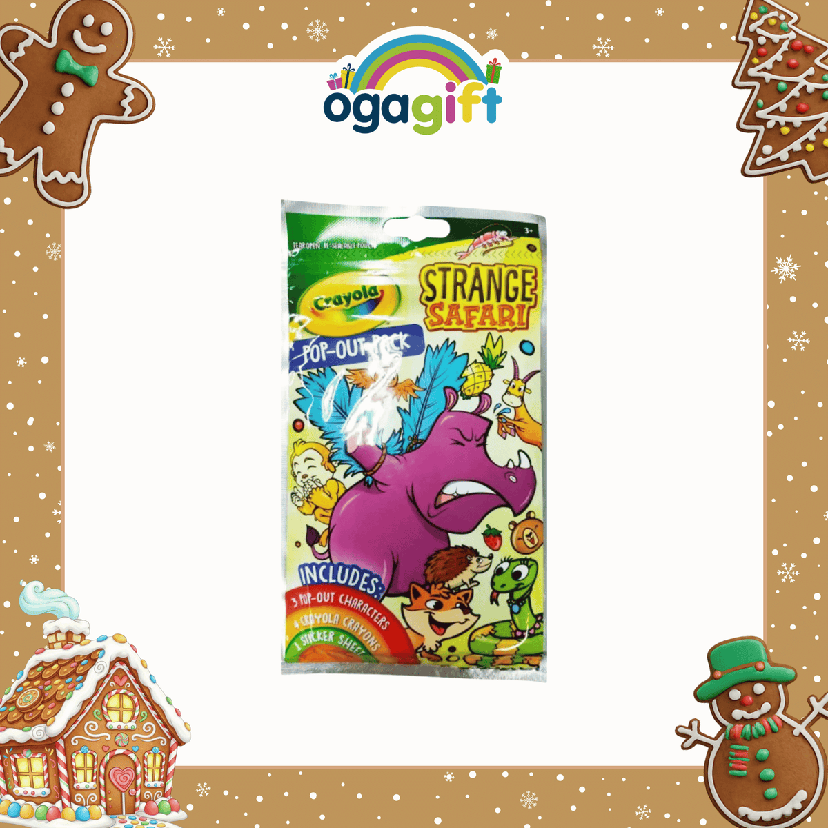 Ogagift Bundle Water Wow Safari + POP OUT PACK W CRAYONS - STRANGE SAFARI