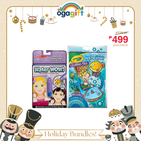 Ogagift Bundle Water Wow Make Up & Manicures + POP-OUT PACK,MER-CREATURE,18PK