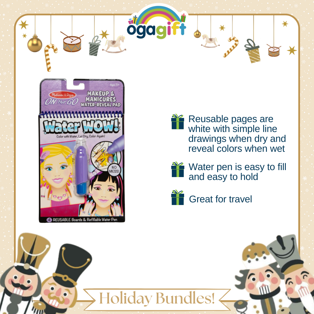 Ogagift Bundle Water Wow Make Up & Manicures + POP-OUT PACK,MER-CREATURE,18PK