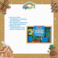 Ogagift Bundle Magnetic Wooden Alphabet + Water Wow Numbers