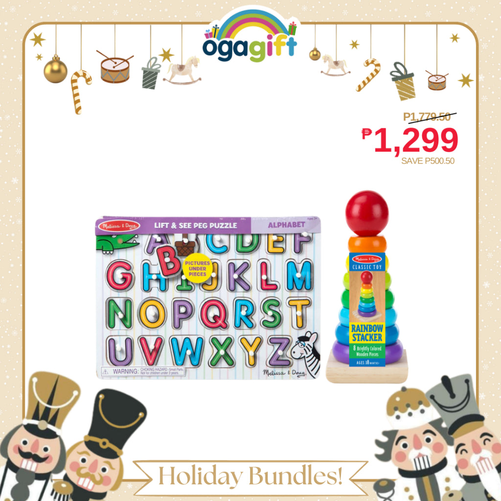 Ogagift Bundle Rainbow Stacker + See Inside Alphabet