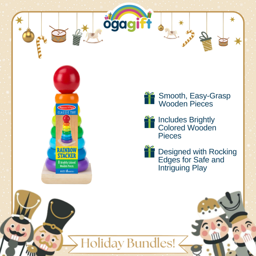 Ogagift Bundle Rainbow Stacker + See Inside Alphabet
