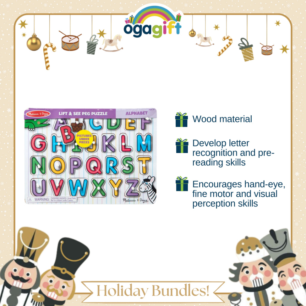 Ogagift Bundle Rainbow Stacker + See Inside Alphabet