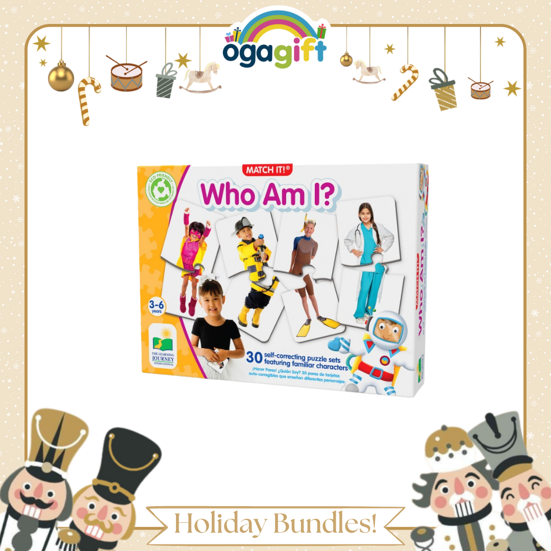 Ogagift Bundle Upper And Lower Case Alphabet + MI Who Am I?
