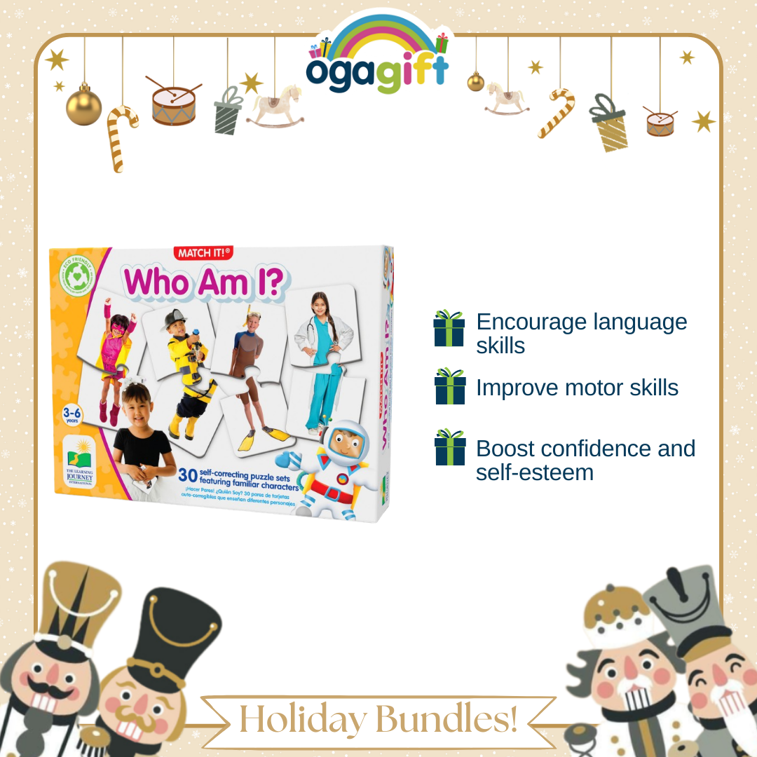 Ogagift Bundle Upper And Lower Case Alphabet + MI Who Am I?
