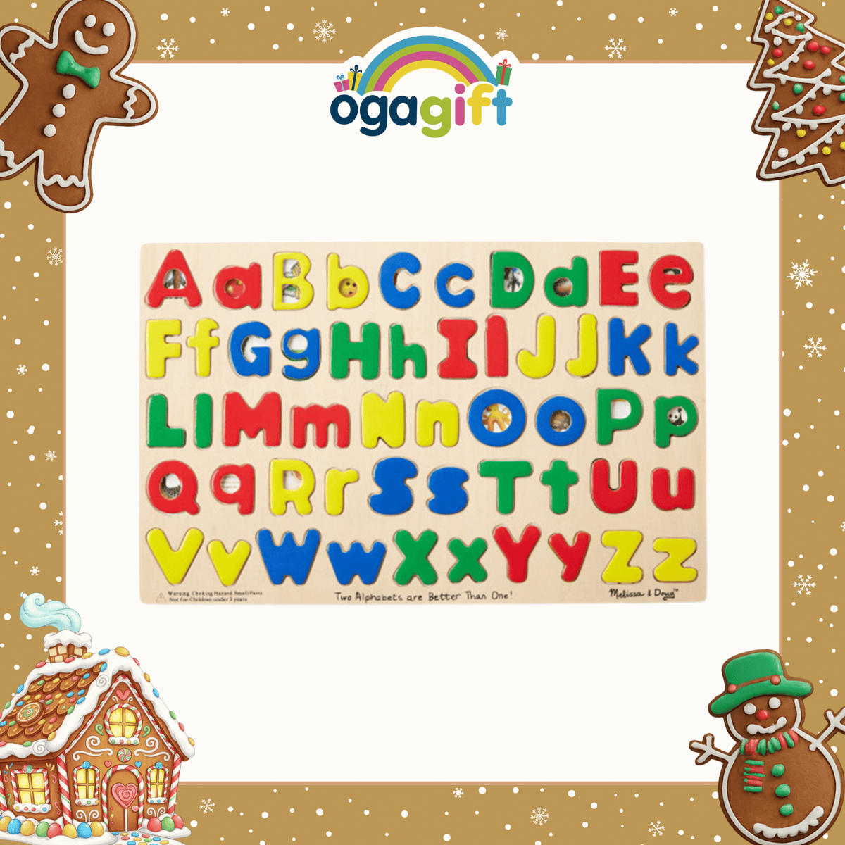 Ogagift Bundle Upper And Lower Case Alphabet + MI Who Am I?