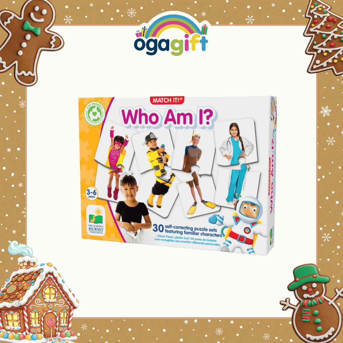 Ogagift Bundle Upper And Lower Case Alphabet + MI Who Am I?