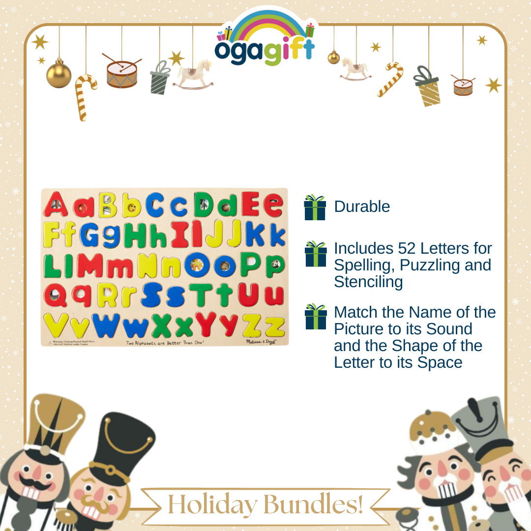 Ogagift Bundle Upper And Lower Case Alphabet + MI Who Am I?