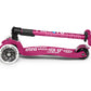 Maxi Micro Deluxe Foldable Berry Red LED Scooter