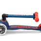 Mini Micro Deluxe Foldable LED Navy Blue Scooter
