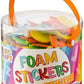 MOXY FOAM STICKERS, 2ASS, NUMBERS / LETTERS