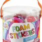 MOXY FOAM STICKERS, 2ASS, NUMBERS / LETTERS