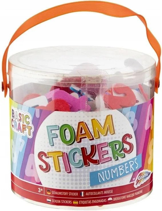 MOXY FOAM STICKERS, 2ASS, NUMBERS / LETTERS