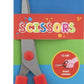 MOXY SCISSORS RIGHT HANDED, 13CM, 2ASS, YELLOW / RED HANDLE
