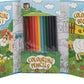 MOXY COLOURING TRAVEL SET, 2 BOOKS WITH 30 SHEETS/60 DESIGNS