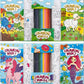 MOXY COLOURING TRAVEL SET, 2 BOOKS WITH 30 SHEETS/60 DESIGNS