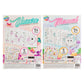 MOXY GLITTER COLOURING STICKER BOOK A4, 24 DESIGNS, 2 STICKER SHEETS, 2ASS