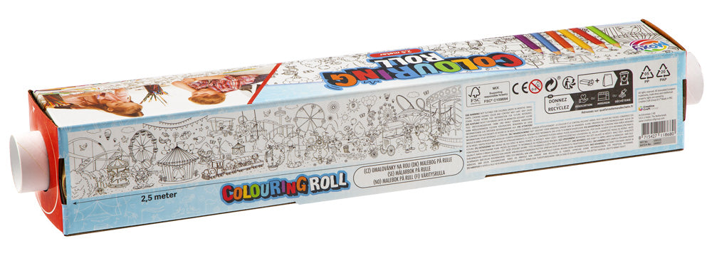 MOXY COLOURING ROLL WITH PRINT 2.5MX42CM