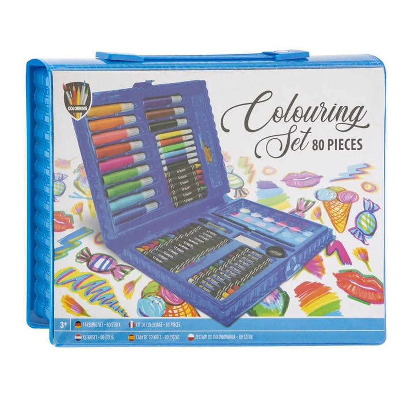MOXY COLOURING SET, 28X21CM ,80 PCS