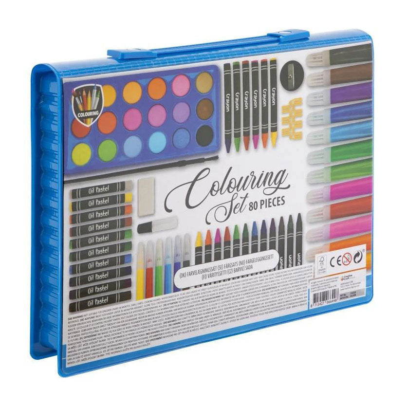 MOXY COLOURING SET, 28X21CM ,80 PCS