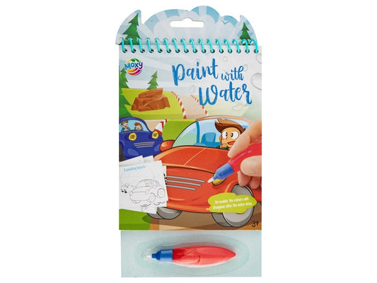 MOXY PAINT WITH WATER, 23X14CM, 5 SHEETS, INCL PEN, CAR