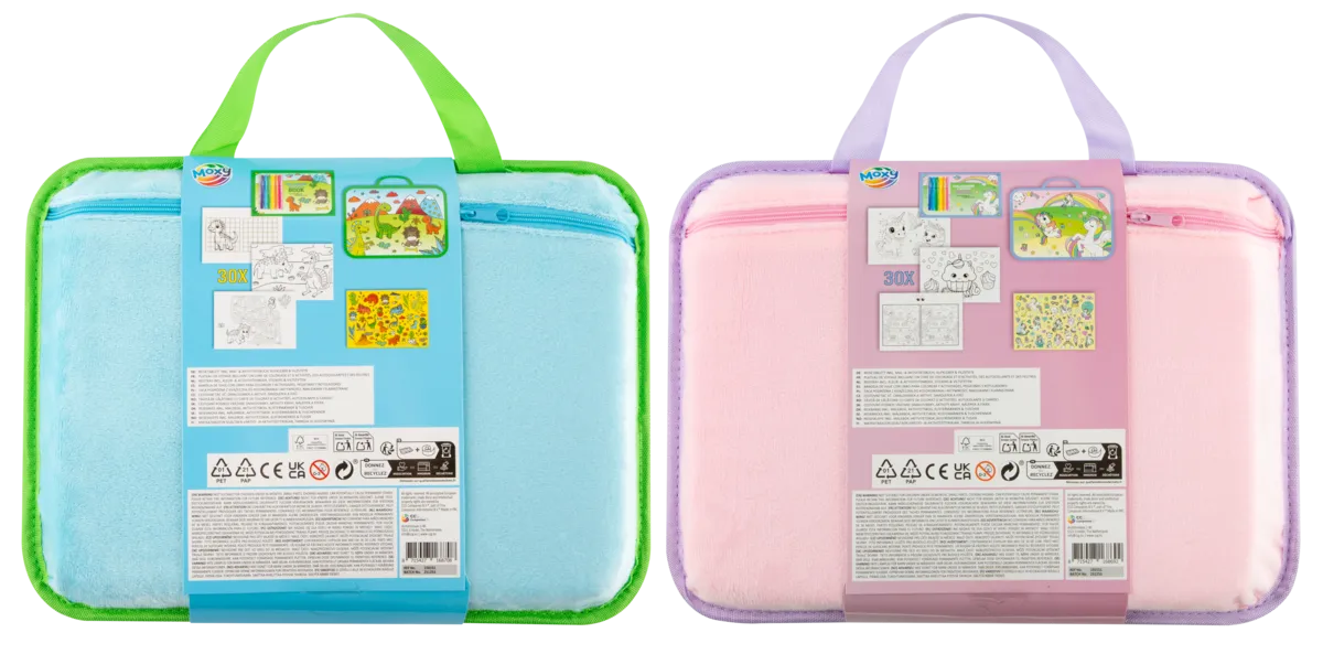 MOXY TRAVELTRAY INCL. COLOURING & ACTIVITY BOOK