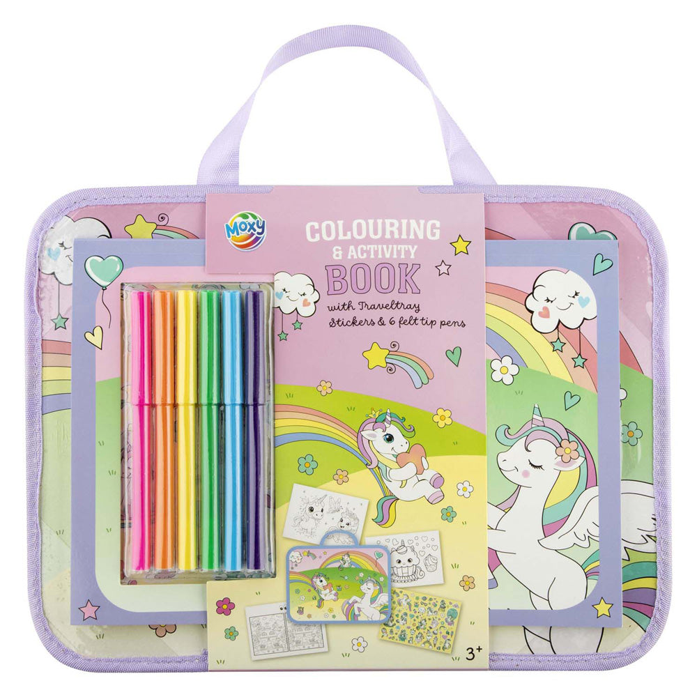 MOXY TRAVELTRAY INCL. COLOURING & ACTIVITY BOOK