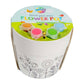 MOXY PYO FLOWERPOT Ø11.5CM INCL 4 PAINTS, 1 BRUSH