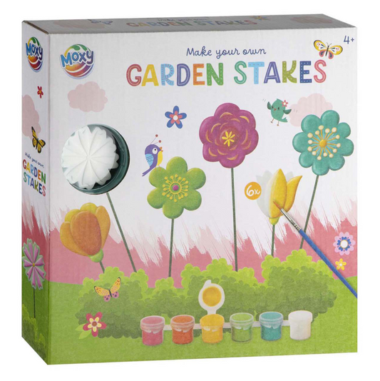 MOXY MYO GARDEN STAKES, 6 PCS INCL 6 PAINTS, 1 BRUSH