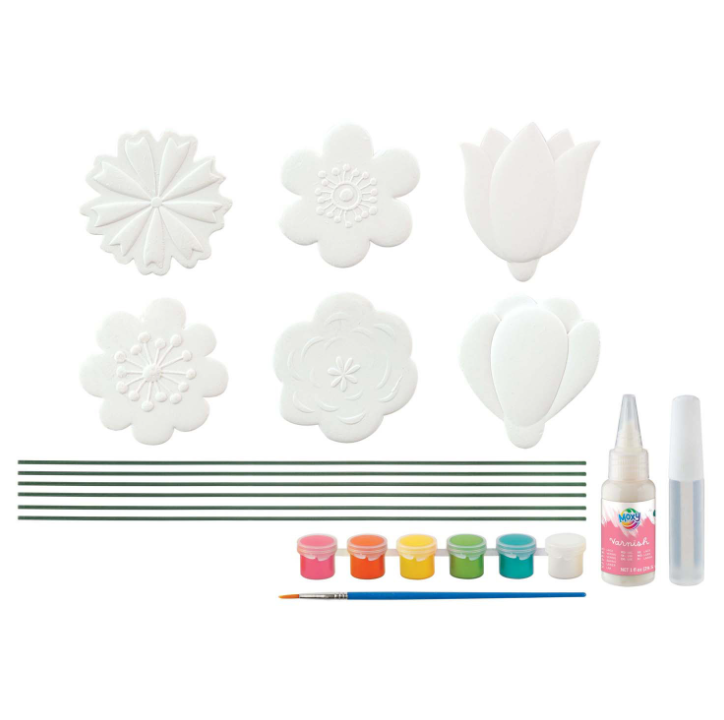 MOXY MYO GARDEN STAKES, 6 PCS INCL 6 PAINTS, 1 BRUSH