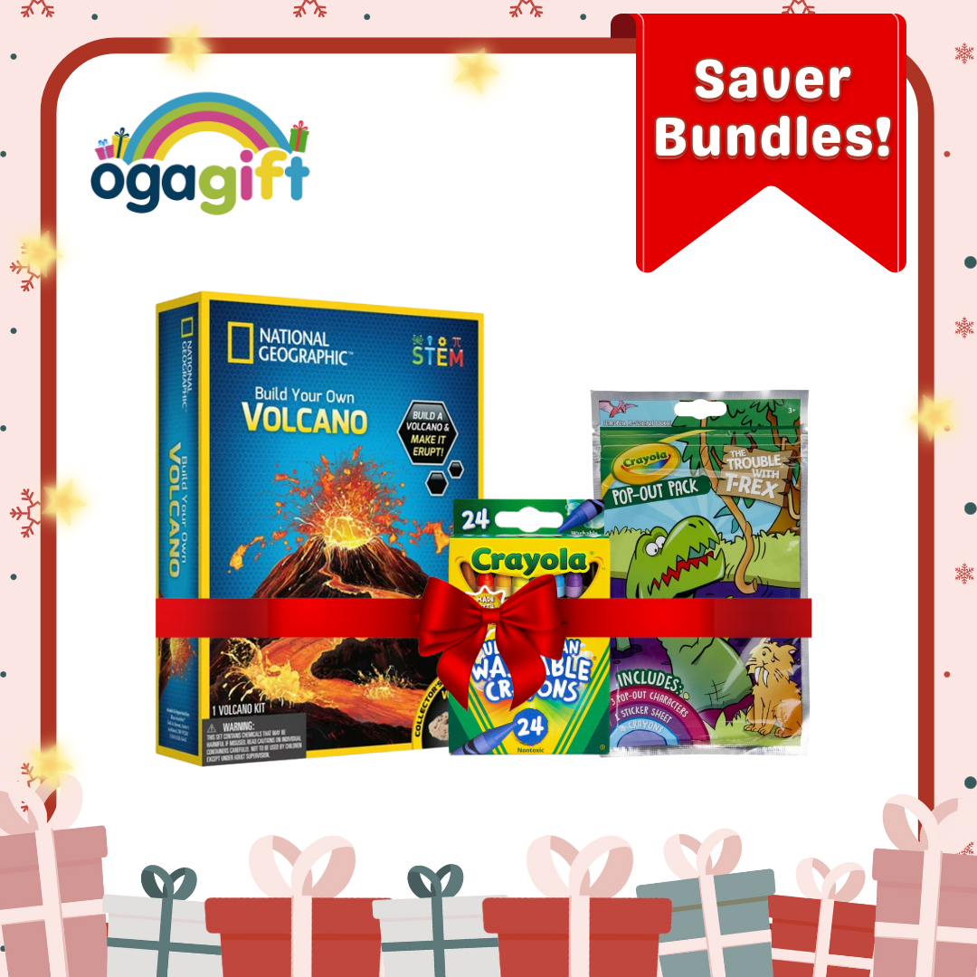 Gift Set - Nat Geo Volcano Science & Crayola Color Fun Kit 3