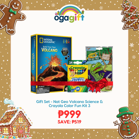 Gift Set - Nat Geo Volcano Science & Crayola Color Fun Kit 3