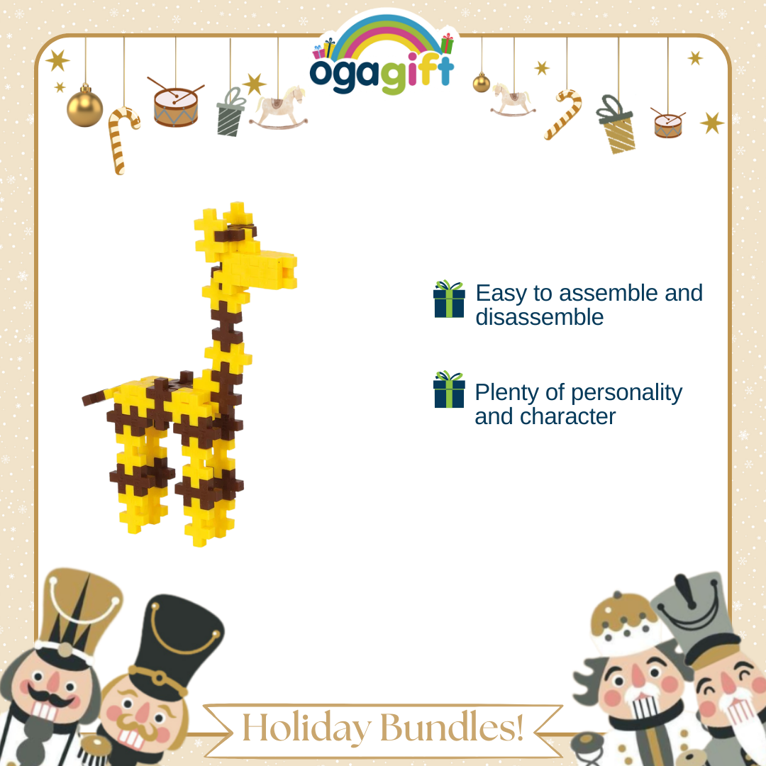 Ogagift Bundle Volcano Science Kit (3NAT-RTNGVOLCANO2) + Plus-Plus Giraffe / 100 pcs Tube