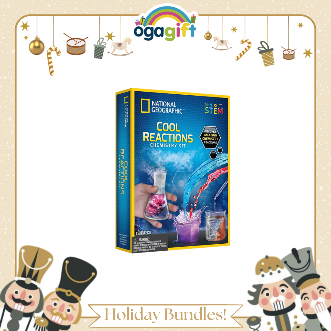 Ogagift Bundle Rock + Mineral Starter Kit + Cool Reactions Chemistry Kit