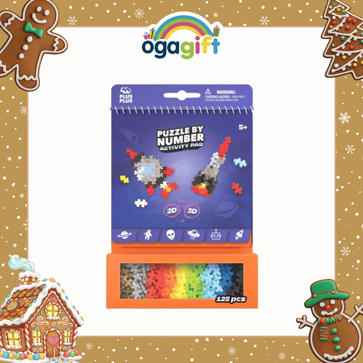 Ogagift Bundle Mega Earth Science Kit + Plus-Plus Activity Pad – Space