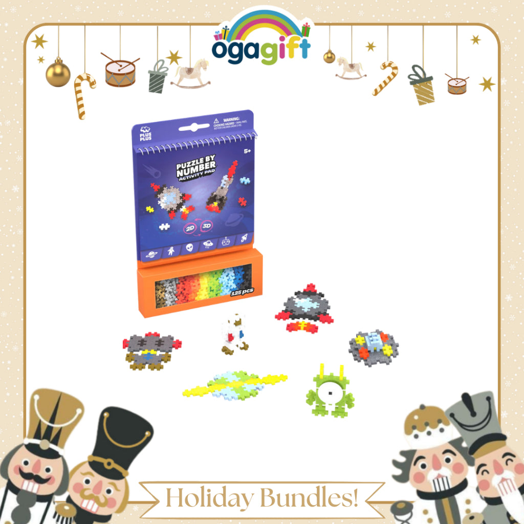 Ogagift Bundle Mega Earth Science Kit + Plus-Plus Activity Pad – Space