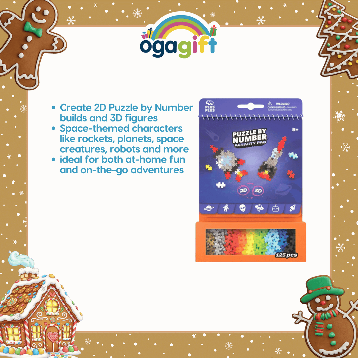 Ogagift Bundle Mega Earth Science Kit + Plus-Plus Activity Pad – Space